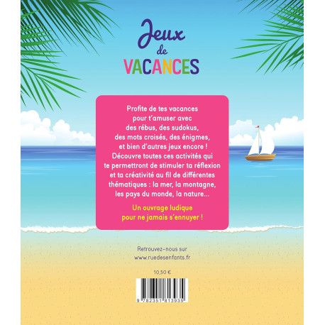 Jeux de vacances - 9782351813935