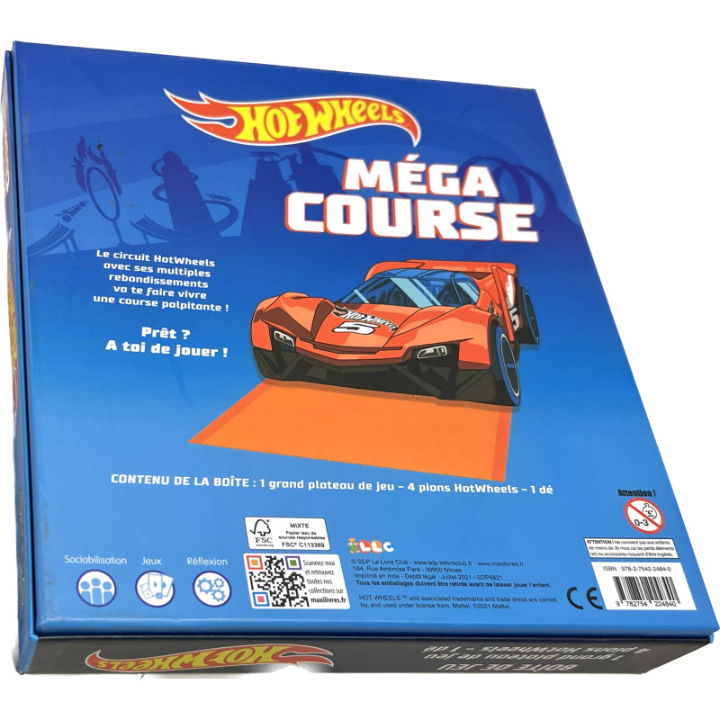 Hot Wheels Accessoires Méga Boite de Course Ultime, coffret de jeu