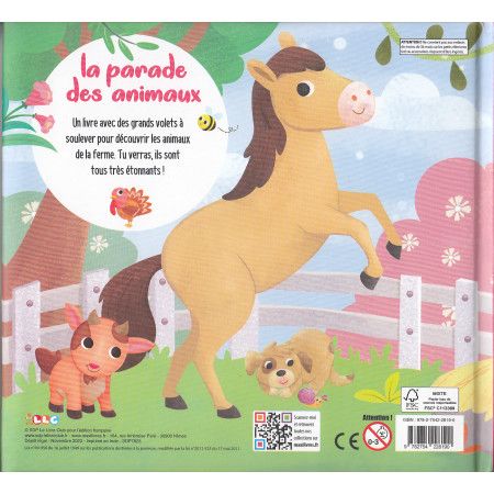 La parade des animaux de la ferme (avec volets) - 9782754228190