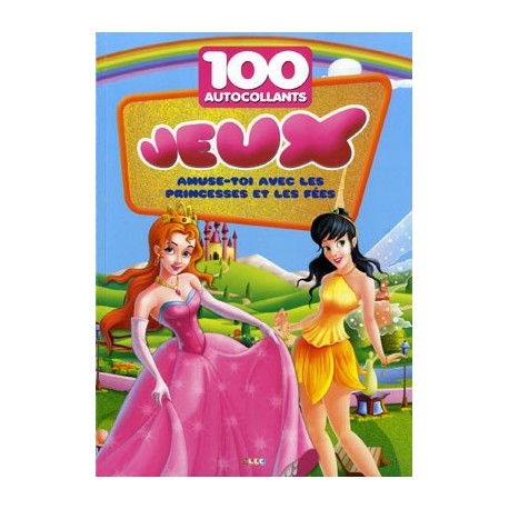 Joue avec les princesses. 100 autocollants + jeux