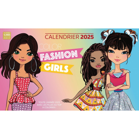 Calendrier 2025 Color Fashion Girls