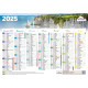 Calendrier 2025 Falaises (rigide, double face)