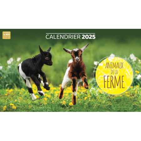 Calendrier 2025 Animaux de la ferme
