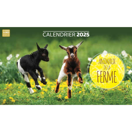 Calendrier 2025 Animaux de la ferme