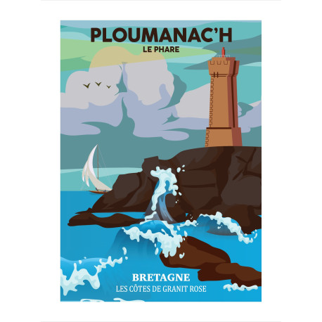 Poster - Le phare de Ploumanac'h
