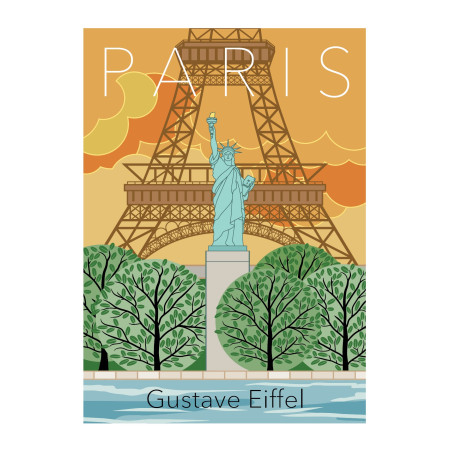 Poster - Paris - Gustave Eiffel
