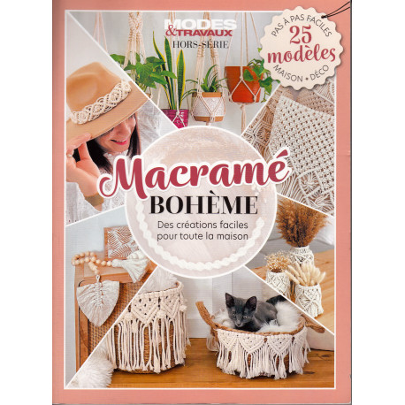 Magazine Macramé Bohème (Hors-série Mode et travaux)