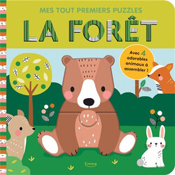 La forêt  avec 4 adorables animaux à assembler ! - 9782383221814