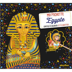 Ma pochette Egypte - cartes à colorier et à gratter