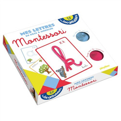 Les incollables - mes lettres en pâte à modeler Montessori - 3-6 ans   (coffret)