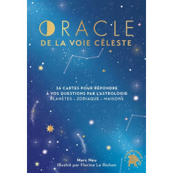 Oracle de la voie céleste : 36 cartes pour répondre à vos question par l'astrologie : planètes, zodiaque, maisons