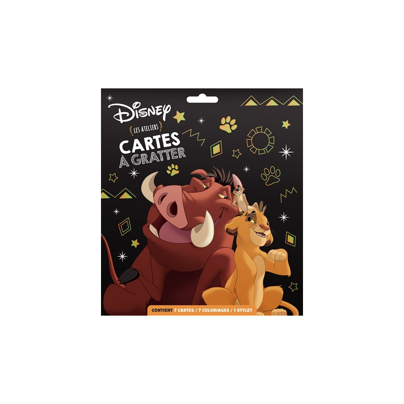 DISNEY ANIMAUX : Pochette Cartes à gratter