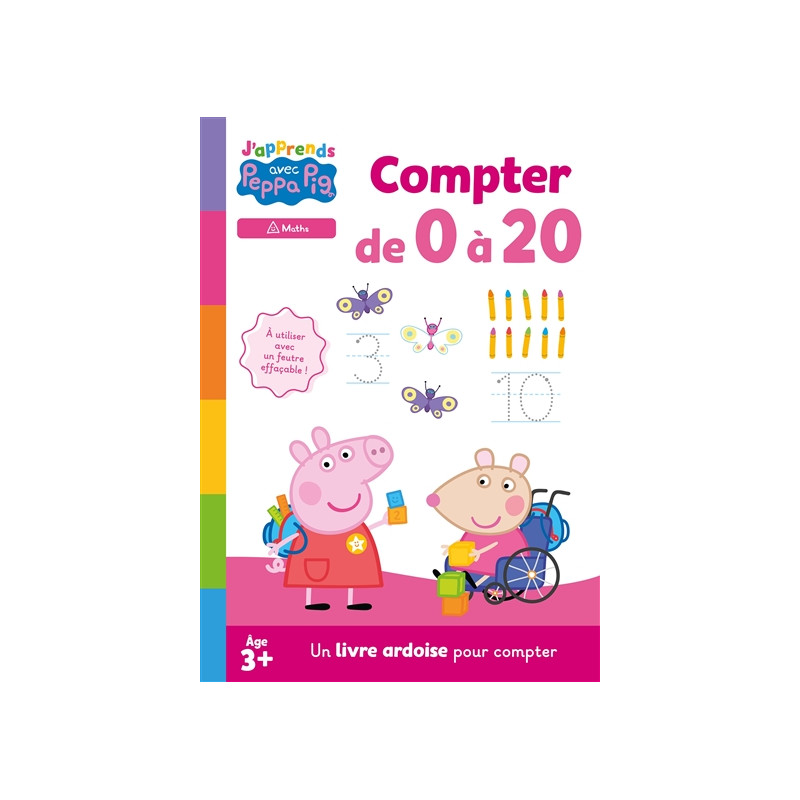 Compter de 0 à 20 : un livre ardoise pour compter : maths