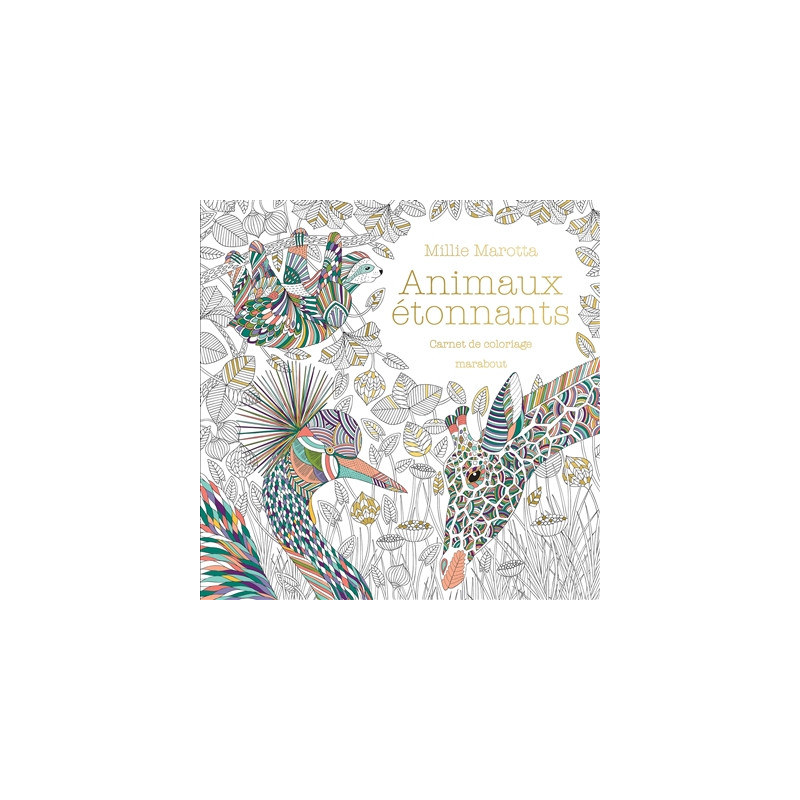 Animaux étonnants : carnet de coloriage