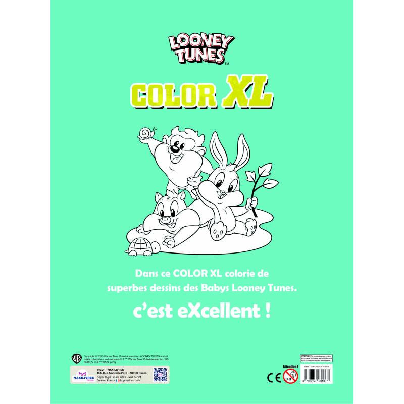 COLOR XL - Looney tunes - 9782754231367