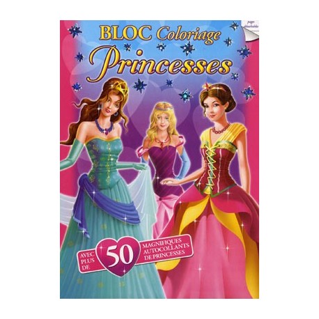 Princesses. Bloc coloriages (pages détachables)
