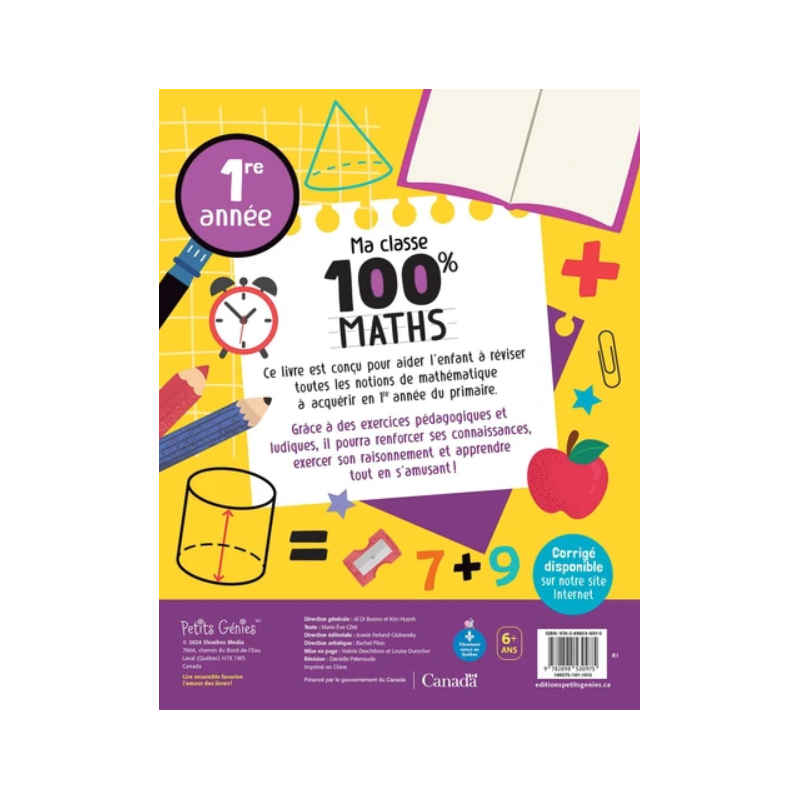 Ma classe 100% Maths : CP - 9782898531200