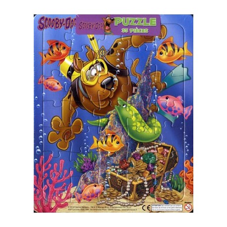 Scooby-Doo fait de la plongée sous-marine. Puzzle 35 pièces