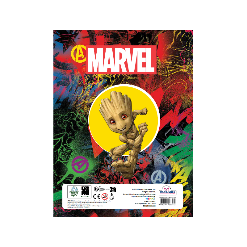 Color XL + Stickers - MARVEL - 9782754233132