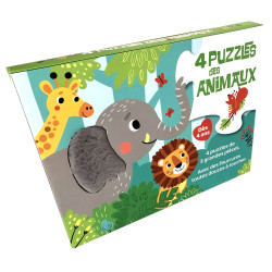 4 Puzzles des animaux - 9782754234504