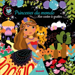 Coup de coeur créations : Princesses du monde : Mes cartes à gratter - 9782508056222