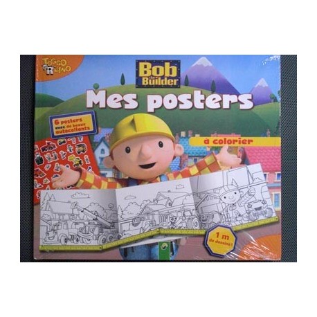 Bob the Builder. Mes posters à colorer avec autocollants