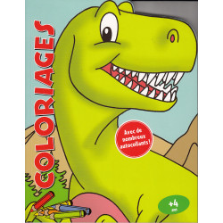 Coloriages avec de super autocollants - dinosaure - 26020327
