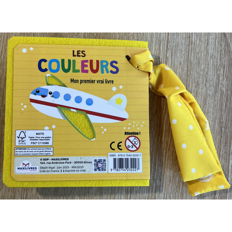Mon premier "vrai" petit livre - LES COULEURS - 9782754232227