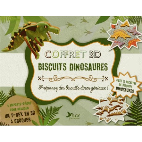 Coffret 3D Biscuits dinosaures