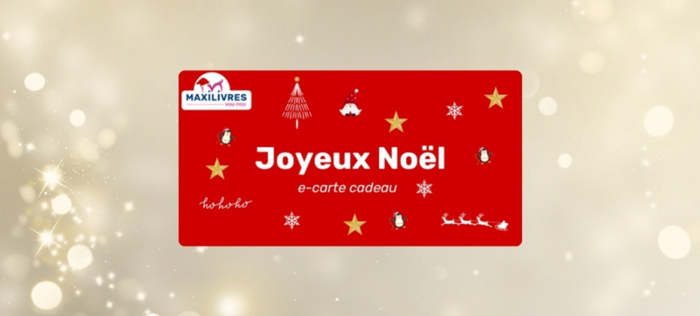 Les cartes cadeaux MAXILIVRES : Le cadeau idéal pour Noël !